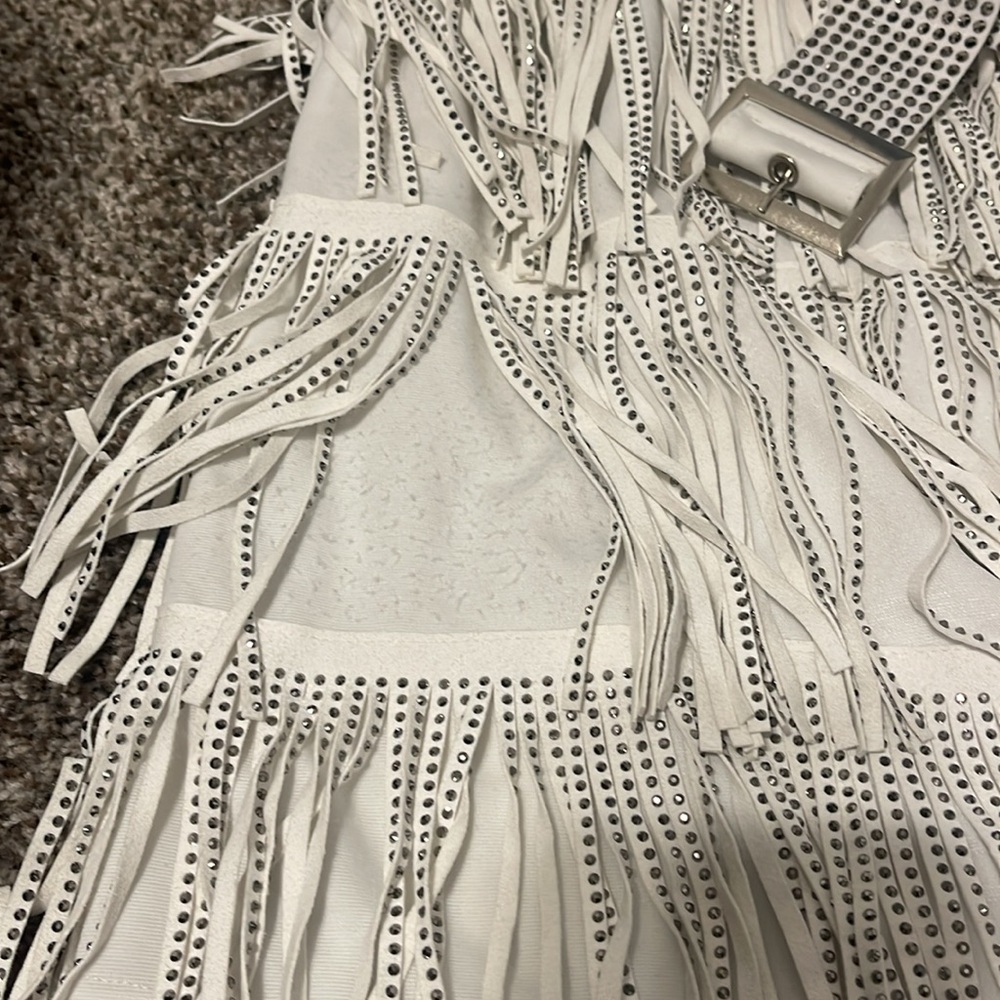 Sparkle Rhinestone Fringe Skirt - Picture 5 of 5